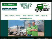 Tablet Screenshot of easterniowapropanepetro.com